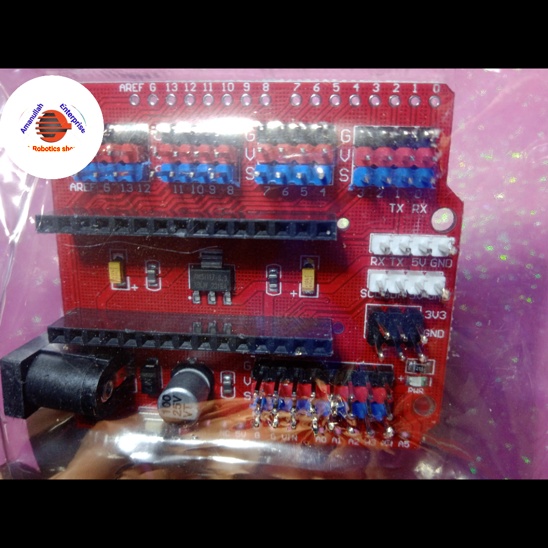 Arduino Nano I/O Sensor Expansion Shield - Red Edition